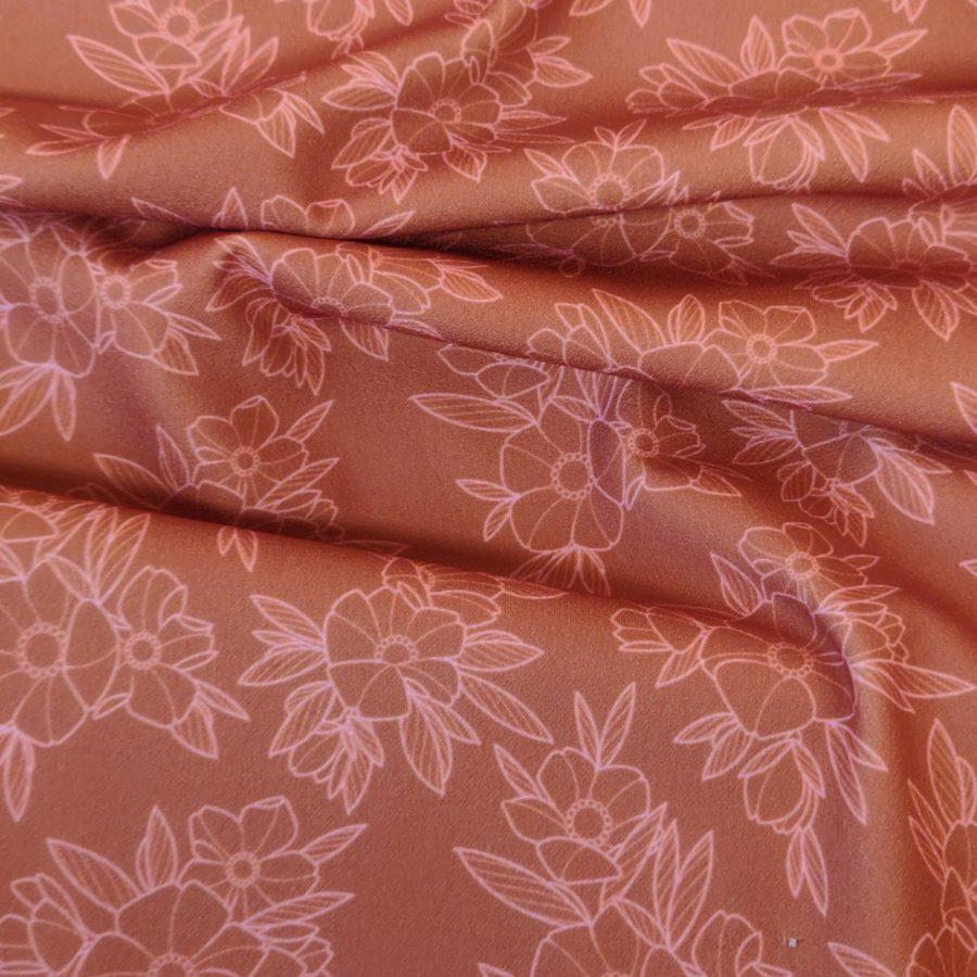 Scuba crêpe APRIL camel FWIP - Avril Fabrics