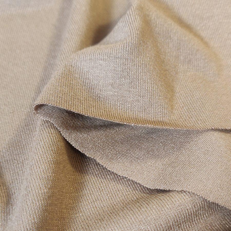 Jersey viscose uni beige - Avril Fabrics