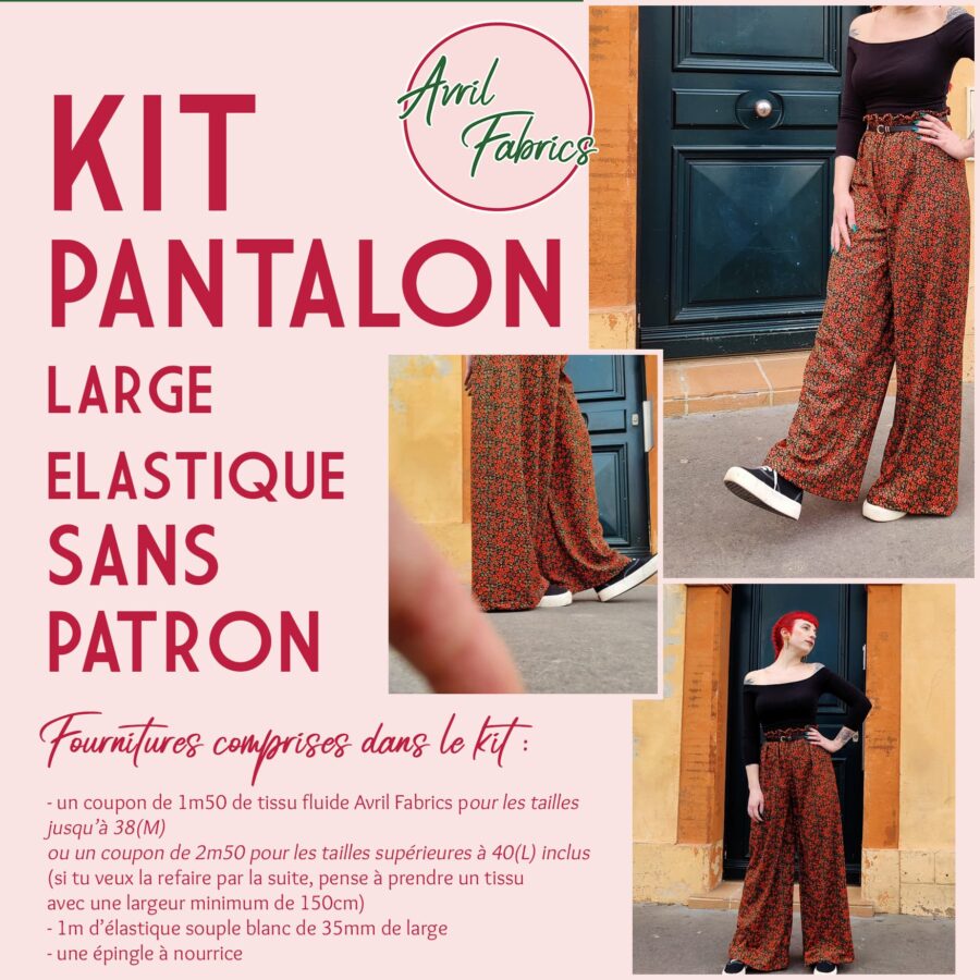 kit pantalon sans patron jersey