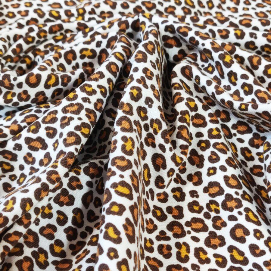 Jersey coton léopard Avril Fabrics