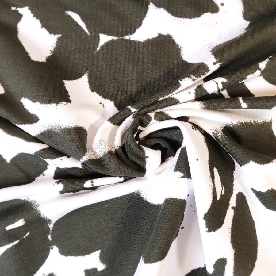 Jersey sweat French terry motif vache JESSIE