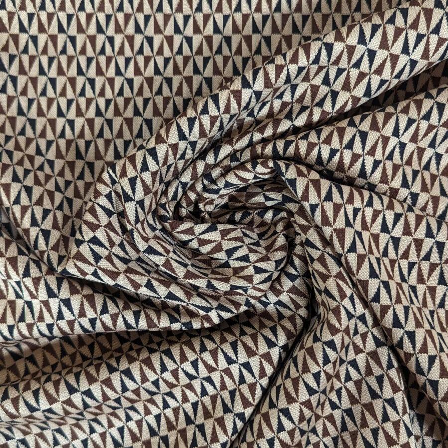 tissu jersey motif géométrique