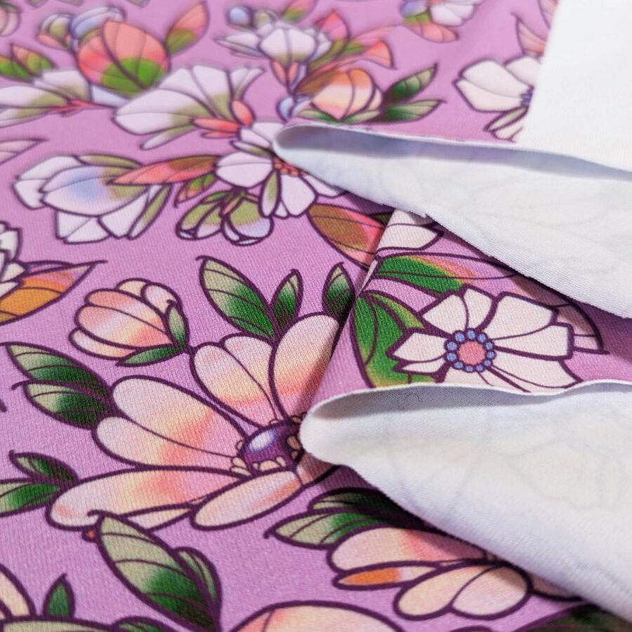 tissu jersey coton violet avril fabrics