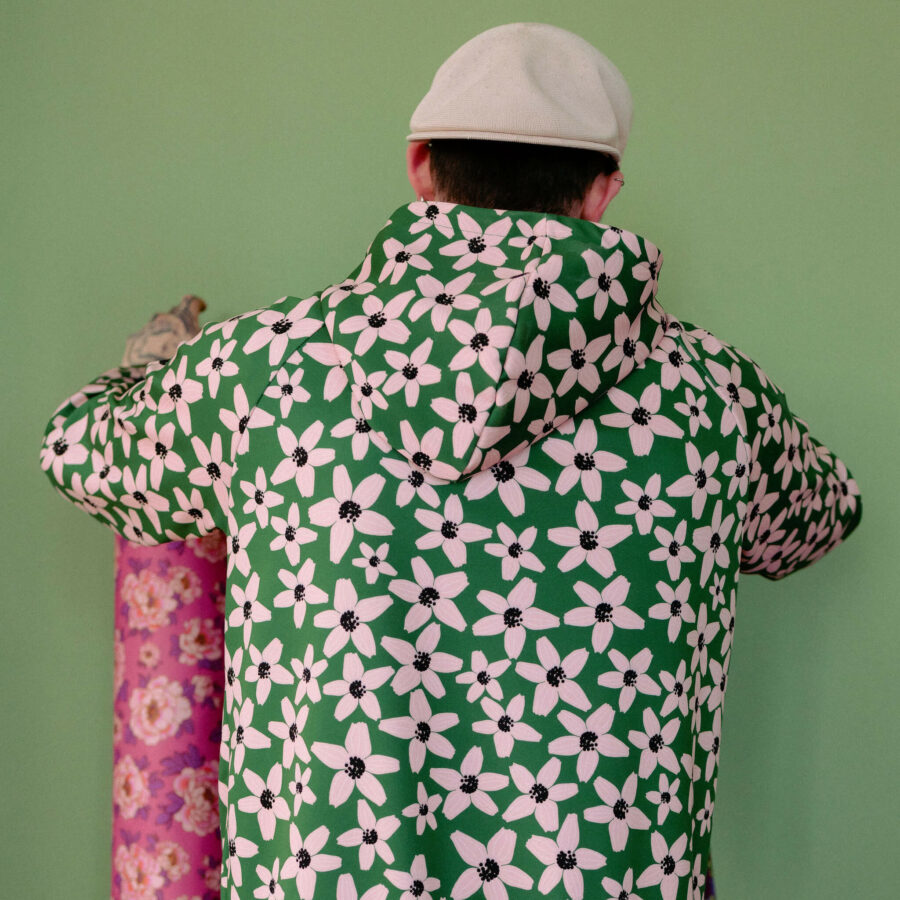 tissu scuba vert