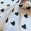 Jersey coton LOVE écru
