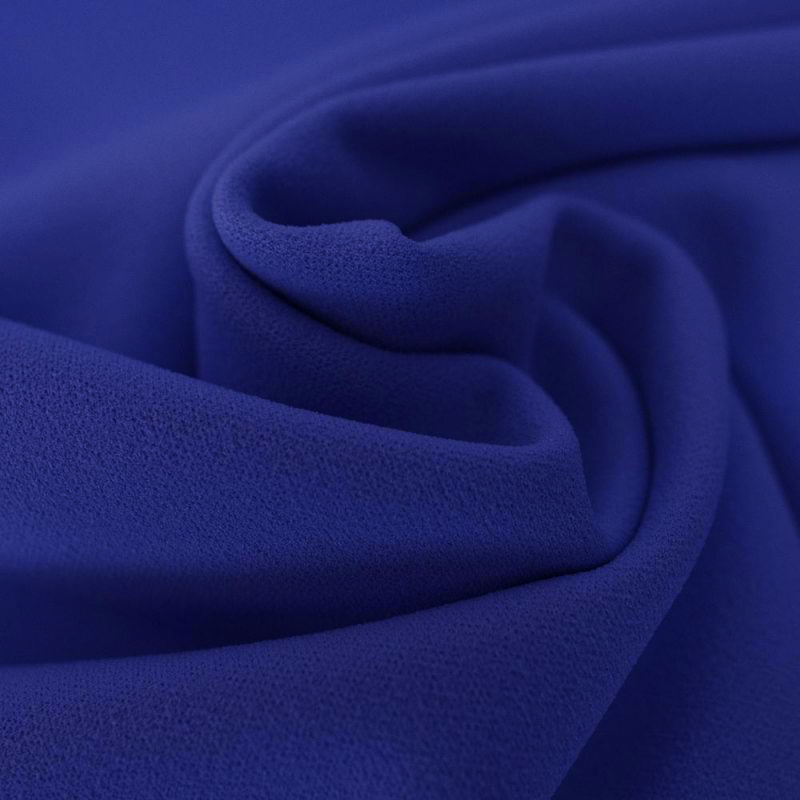 scuba crêpe uni bleu