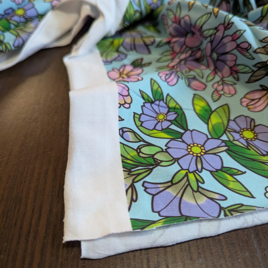 Jersey coton CHERIE turquoise Avril Fabrics