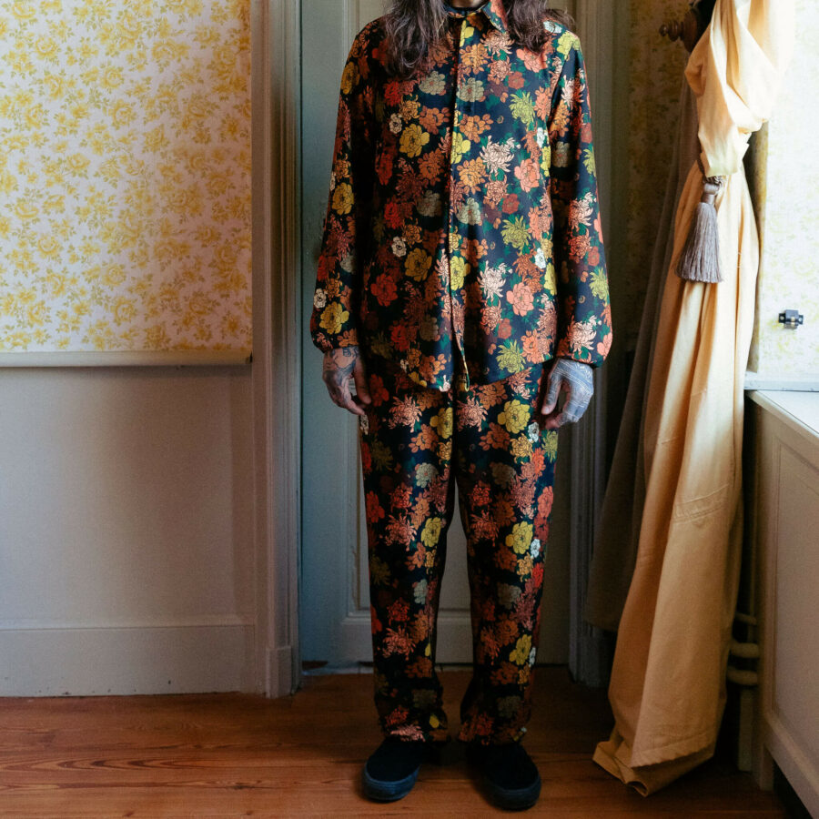 chemise homme fleurs