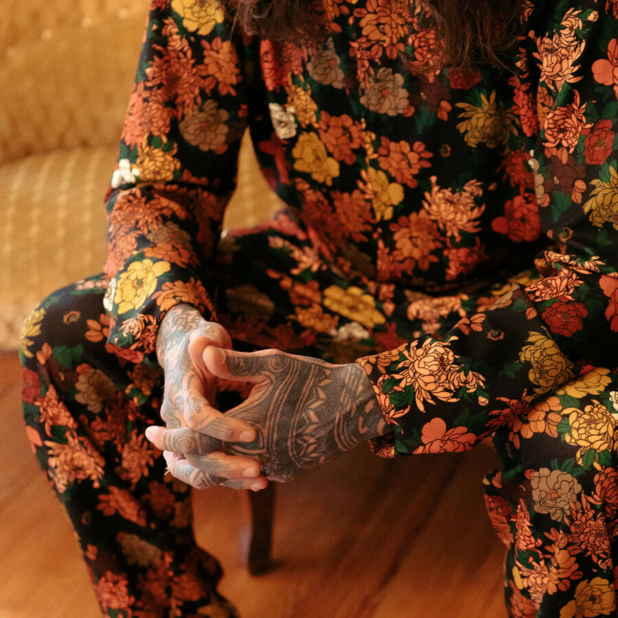 chemise homme fleurs