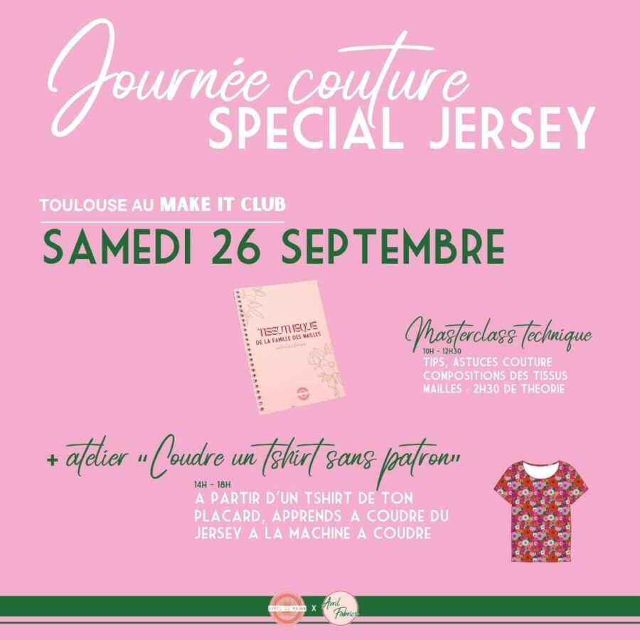 Atelier jersey toulouse SEPTEMBRE