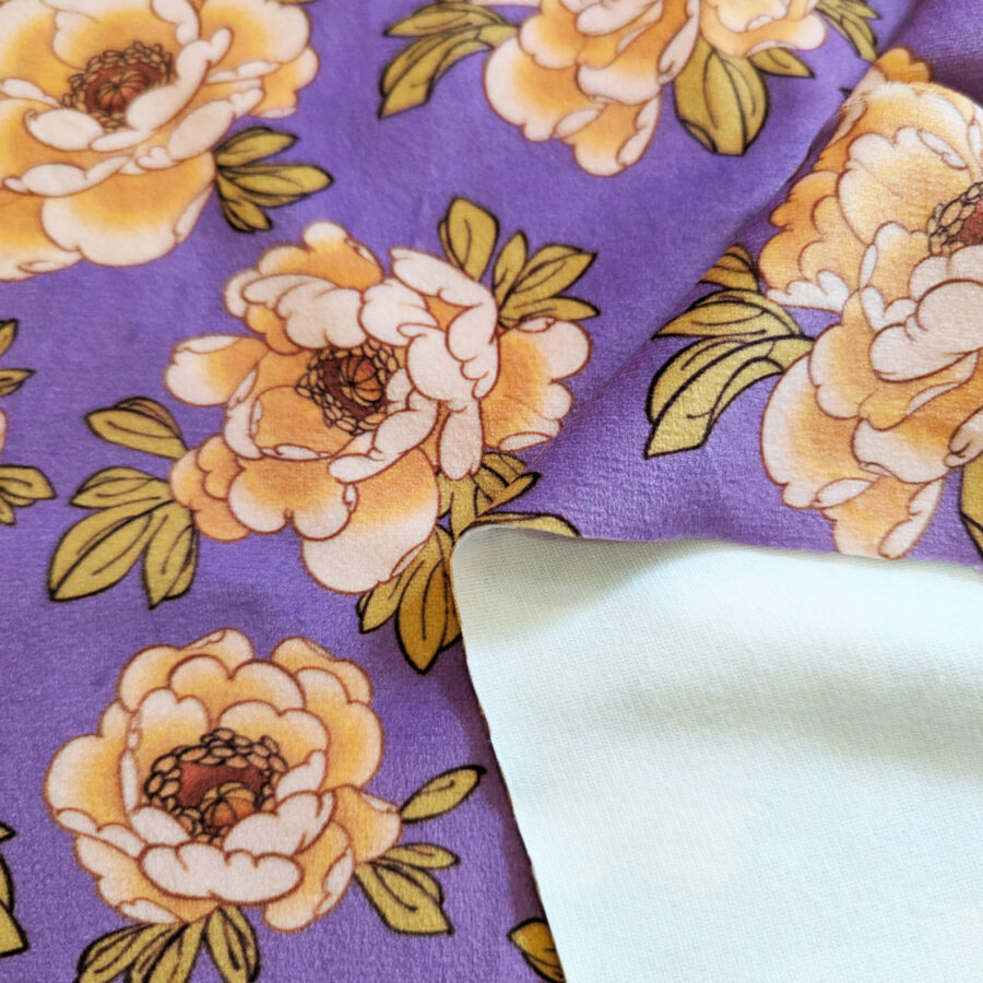 Jersey velours TOMI goldlilac