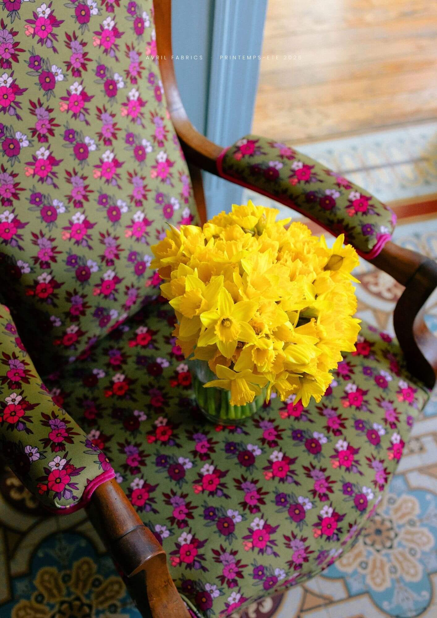 Fauteuil L'assise en fleurs