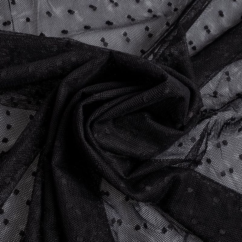 Mesh pois noir