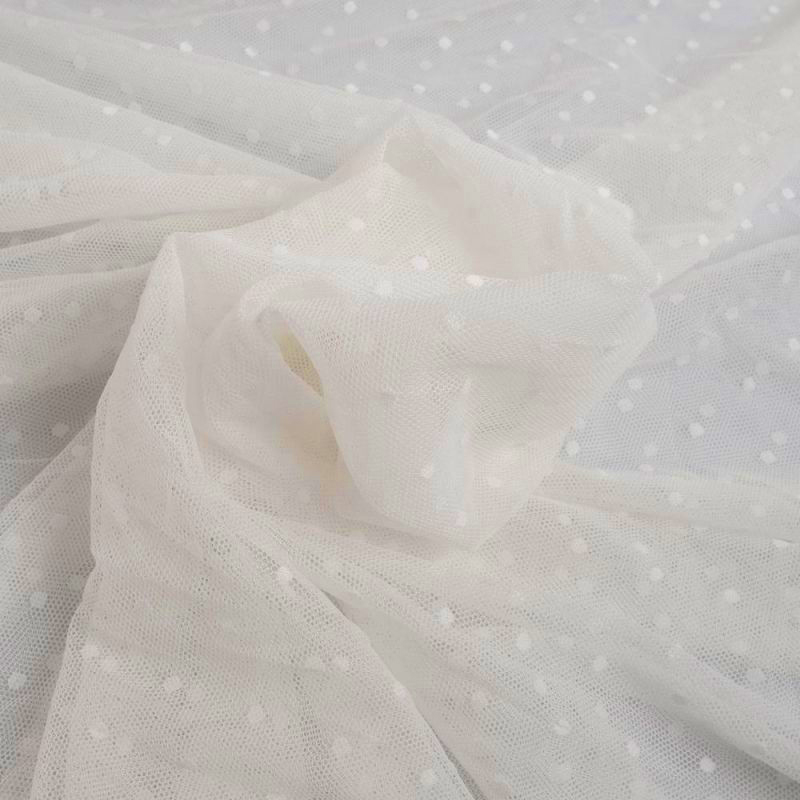 Mesh pois blanc