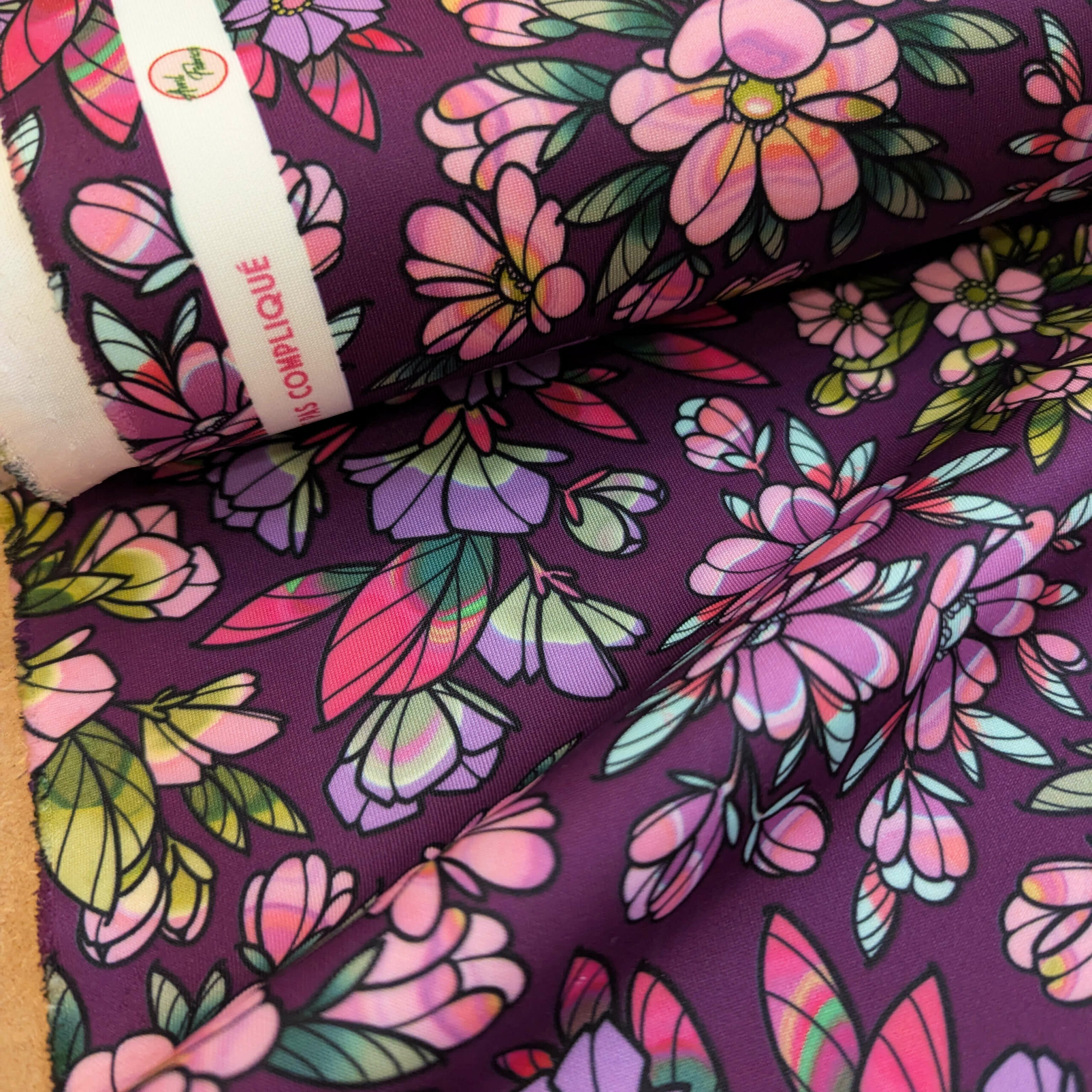 Scuba CHERIE aubergine