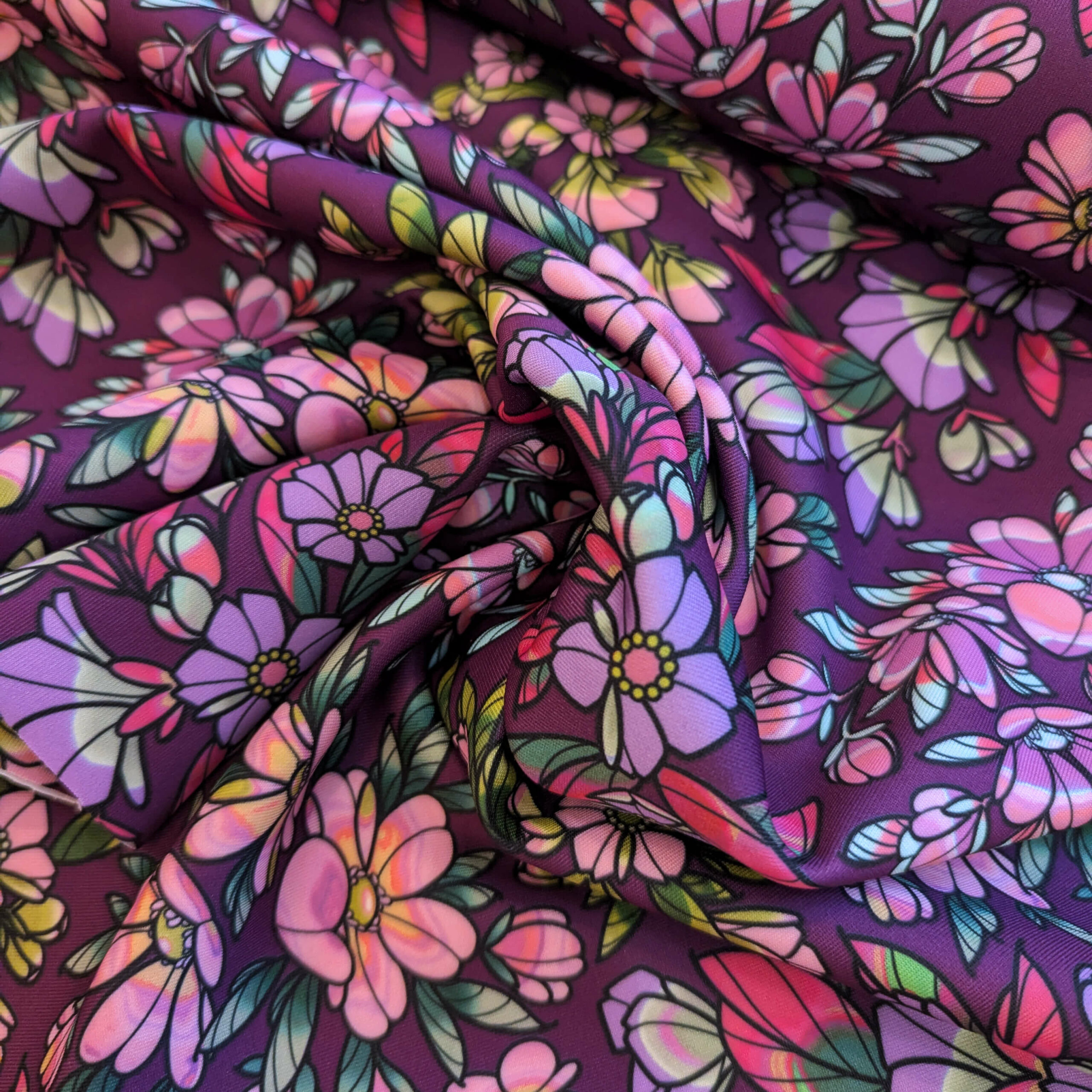 Scuba CHERIE aubergine