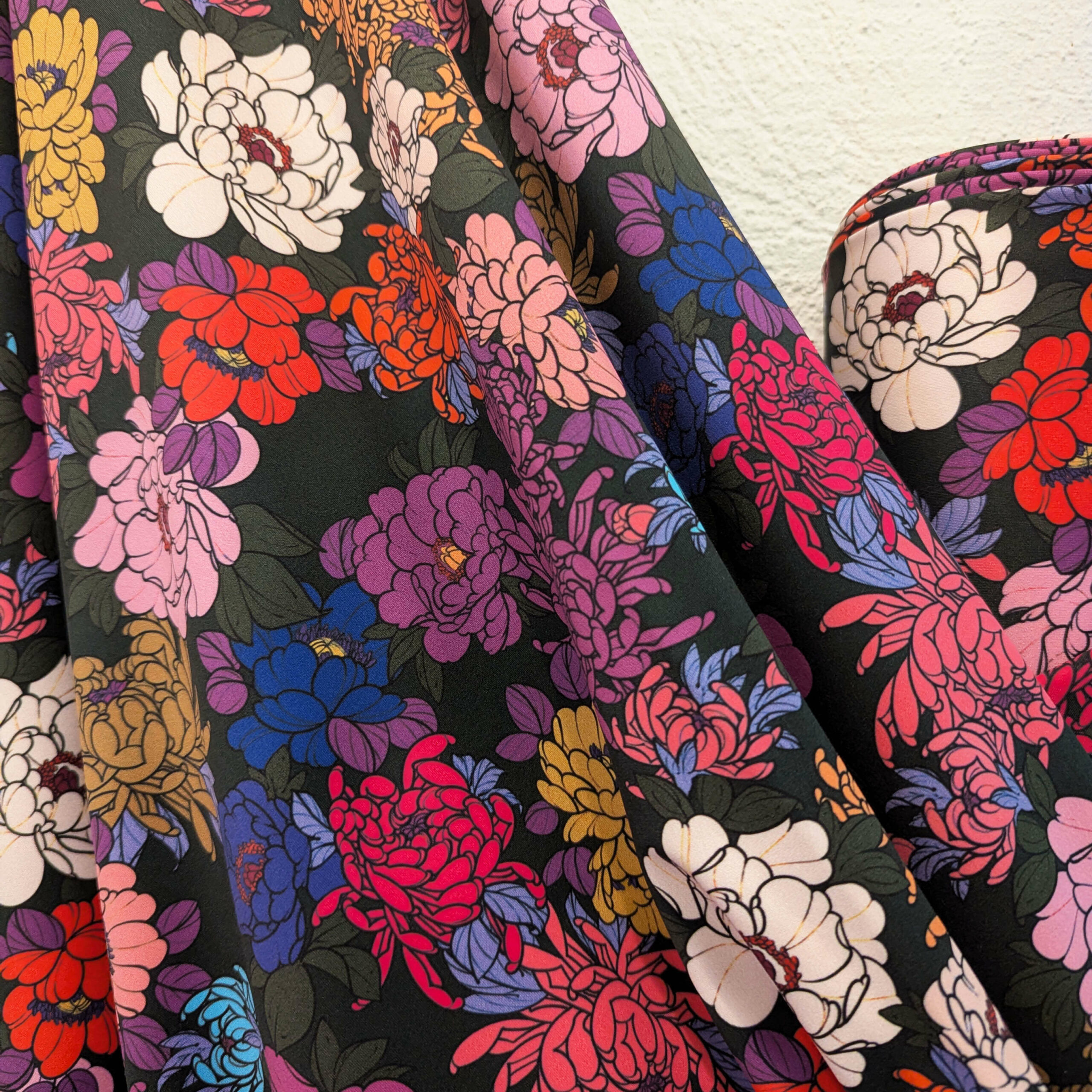Tissu lycra LOUISE darkgreen – Image 6