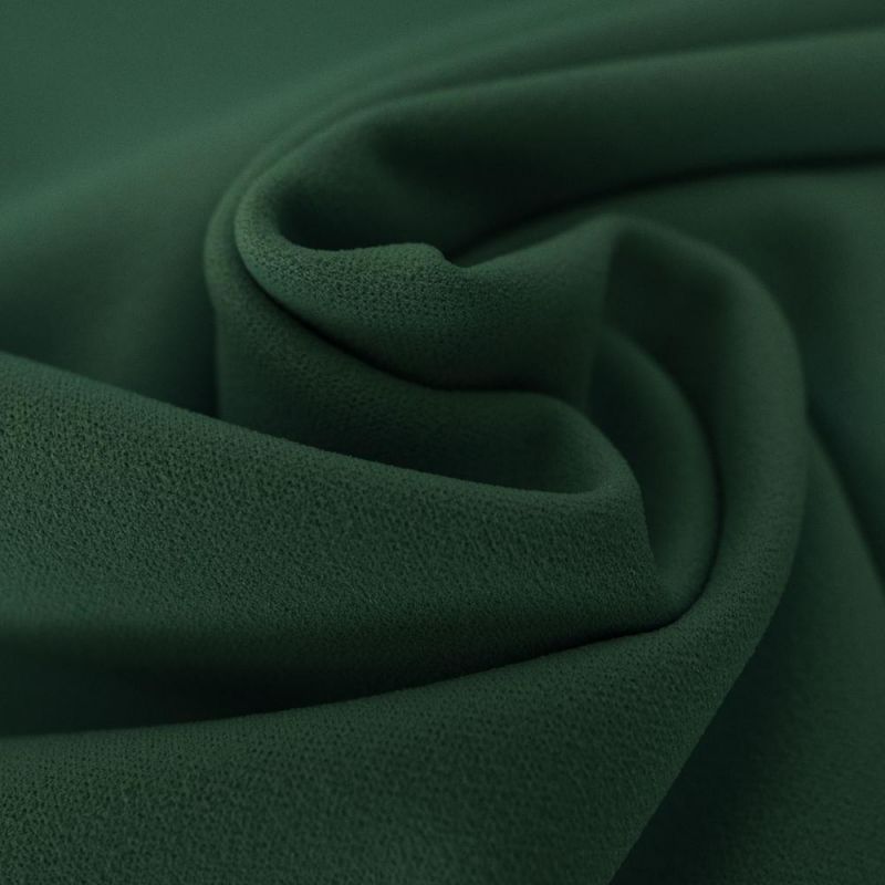 Scuba crêpe uni vert bouteille