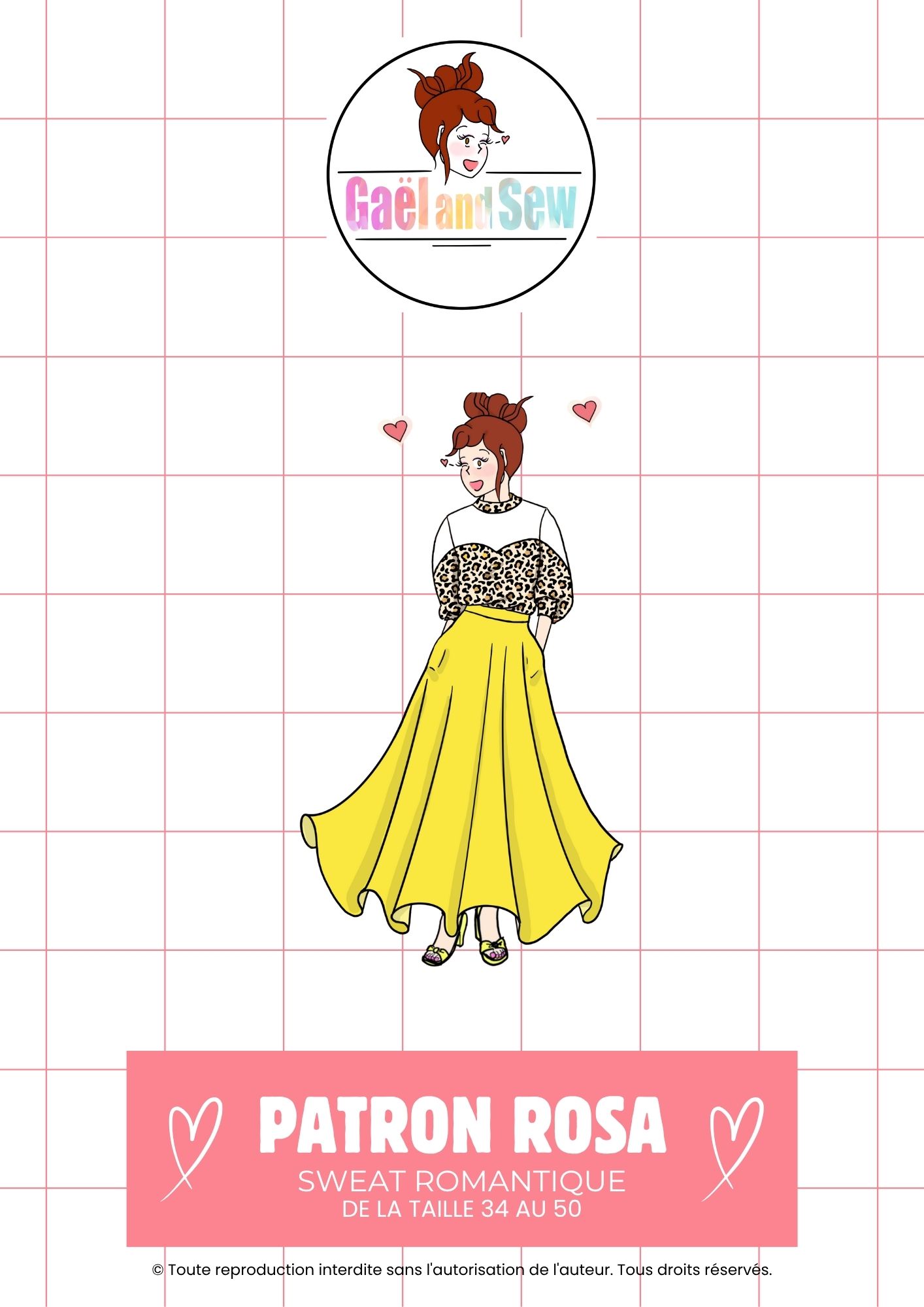 patron pull rosa gael and sew